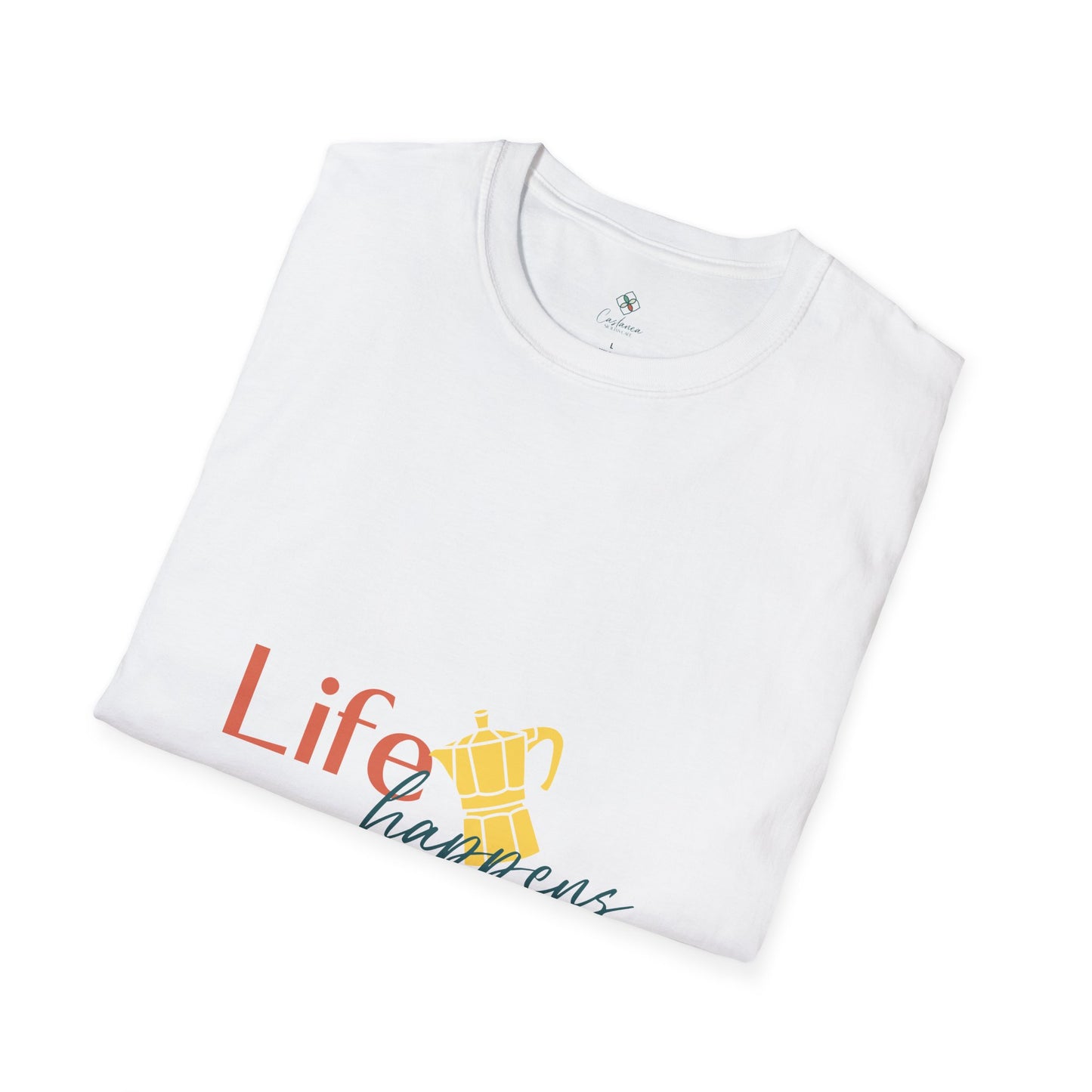 Life Happens – Coffee Helps T-Shirt ☕