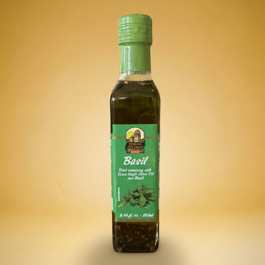 Basil Infused Olive Oil Extra Virgine 250ml / 8.4oz