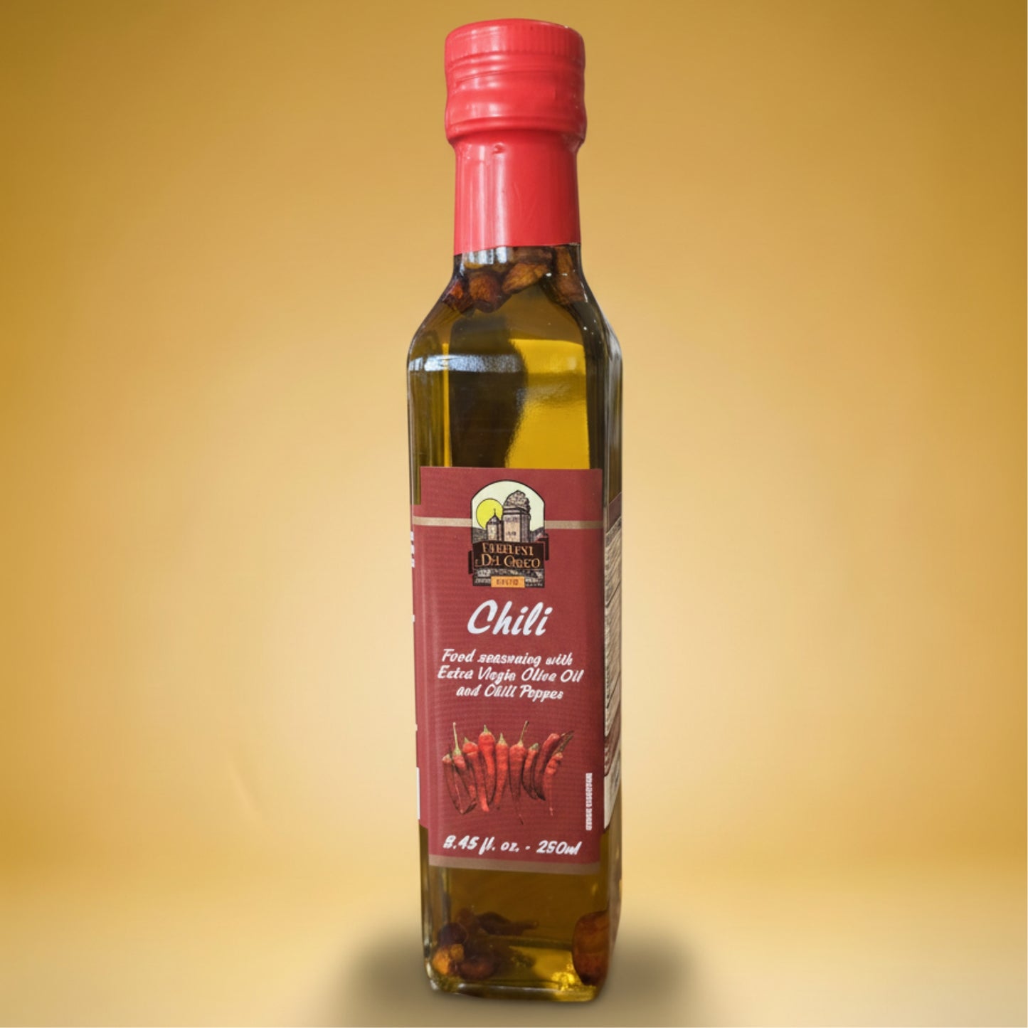 Chili Infused Olive Oil Extra Virgine 250ml / 8.4oz