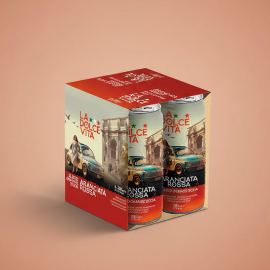 Aranciata Rossa (Blood Orange) Lemonade LA DOLCE VITA 4-pack